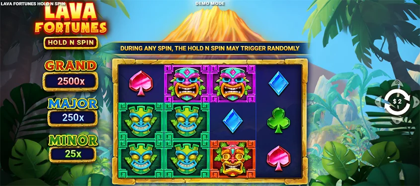 lava fortunes screen